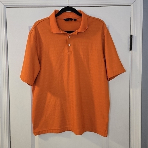 Walter Hagen Essential Orange Men's Golf Polo Shirt Size Large - Picture 2 of 11